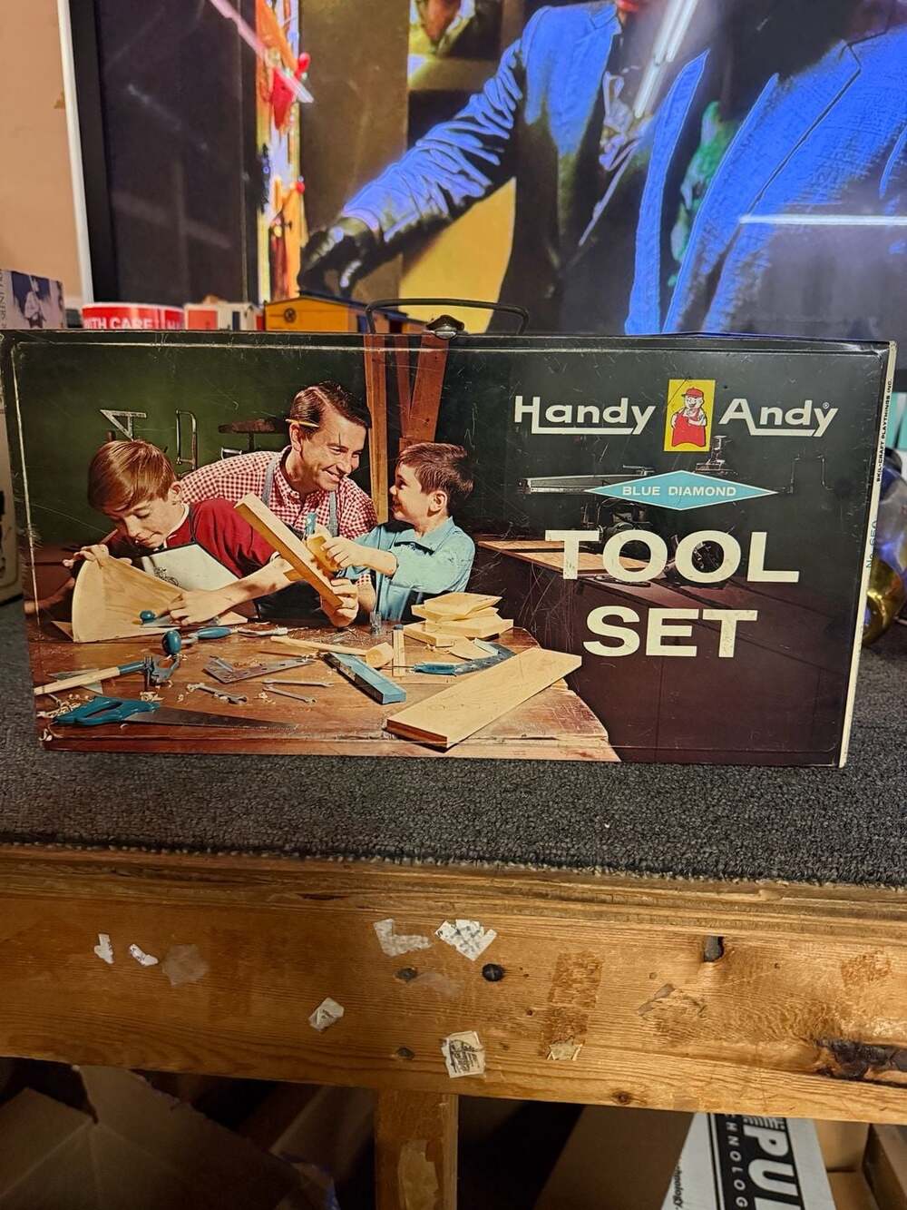 Handy Andy Tool Box, Tool Box Only, Fair Condition